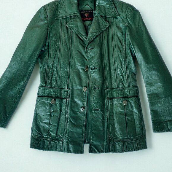 Green Envy Leather Jacket - Picture 2 of 3